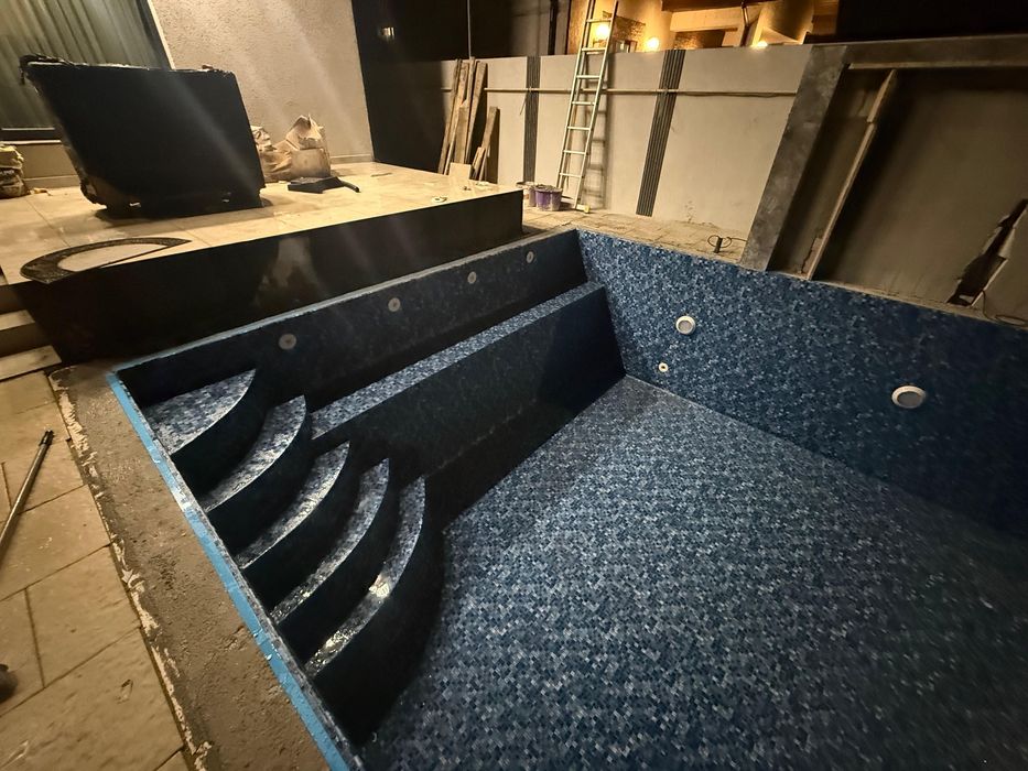 Construiesc piscine cu liner din cofraje de polisitren