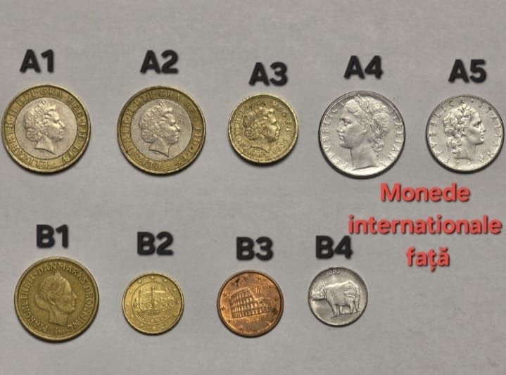 Monede vechi comemorative , internationale si romanesti