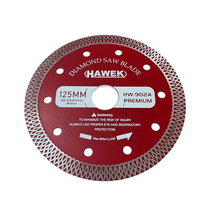 Диамантен диск за сухо и мокро рязане 125 mm HAWEK-PREMIUM