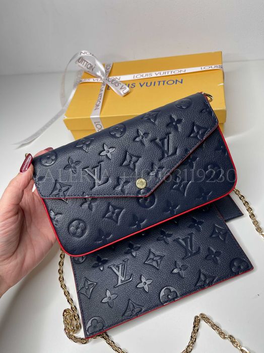 Poseta Louis Vuitton Felicie Albastru Navy