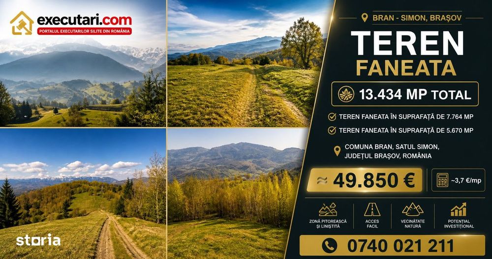 Teren faneata - 13.434 mp, Simon