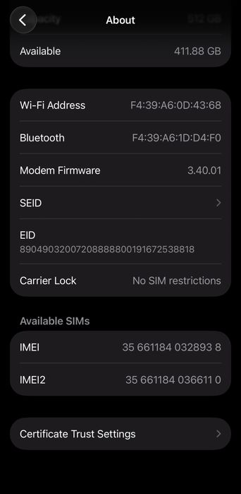 iPhone 15 Pro 512 GB LL/A Natural Titanium