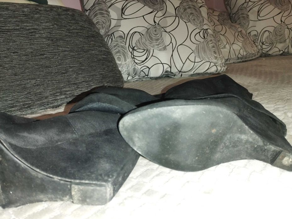 Ботуши  естествен велур Елиза