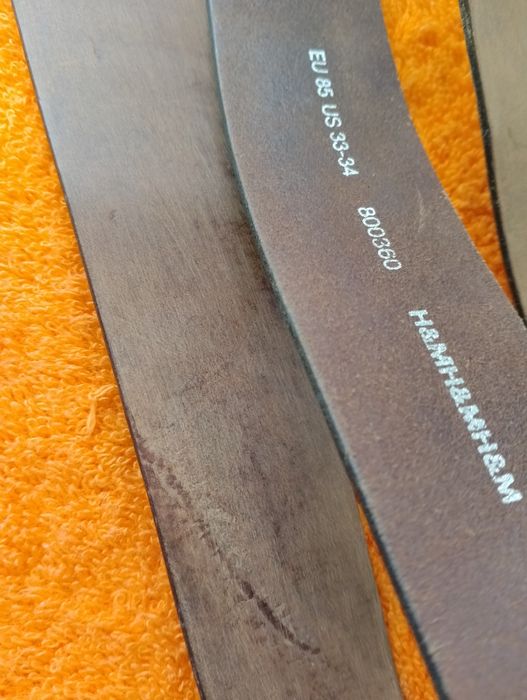 Curea din piele de cerb catarama inox