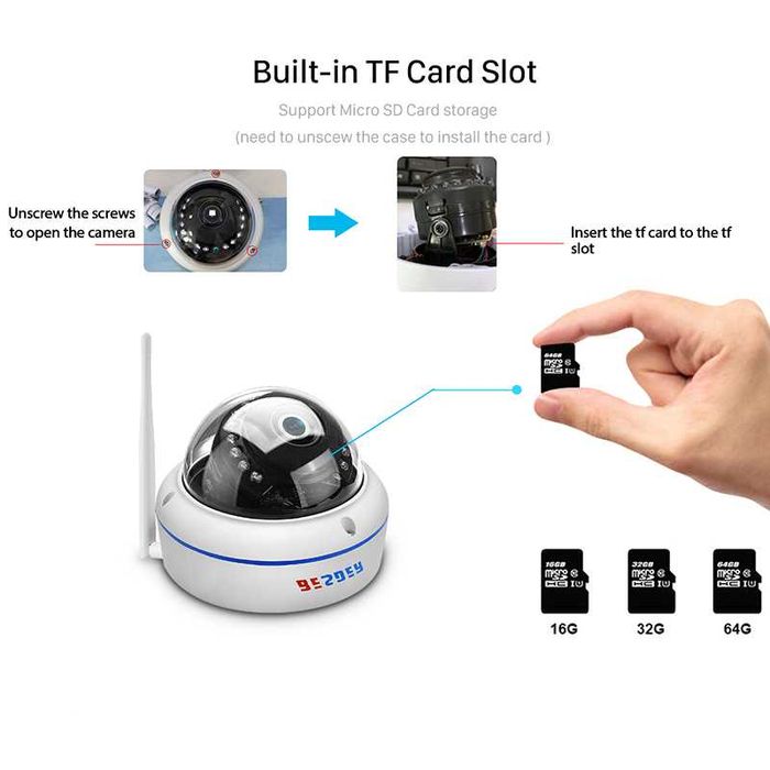 Dome WiFi куполна камера 2mpx за видеонаблюдение Icsee, Xmeye app