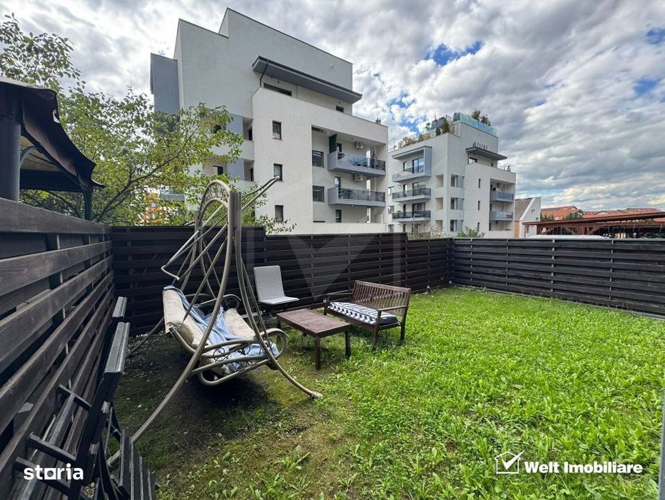 Apartament 2 camere cu terasa, gradina si parcare, de vanzare in Buna