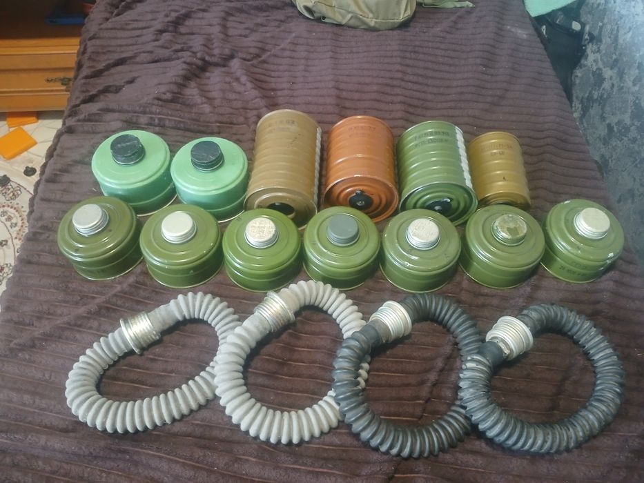Фильтры на противогазы, разных видов