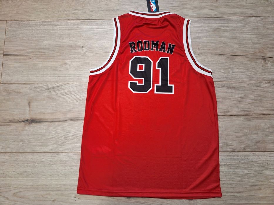Баскетболен потник на Денис Родман #Чикаго Булс #91# Mitchell&Ness!