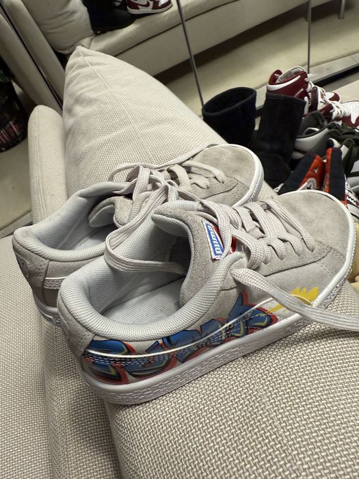 Puma copii piele intoarsa, masura 32
