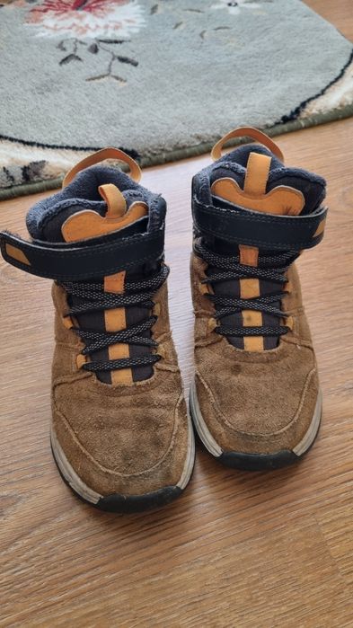 QUECHUA Детски непромокаеми обувки, КОЖЕНИ, за преходи SH500, № 30