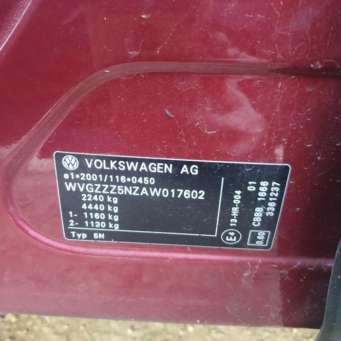 Dezmembrari VW TIGUAN (5N) (2007-) 2.0 TDI 4motion Motorina