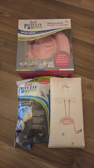 Olita pliabila + saci + salteluta portabila impermeabila