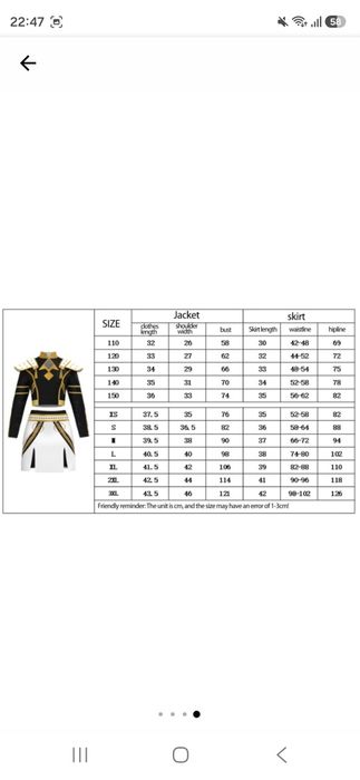 Costum cosplay K-POP Witcher Zoe 120 cm