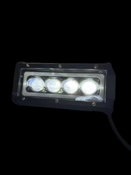 Диоден халоген LED с 4 лупи диода и габарит с жълта и бяла светлина