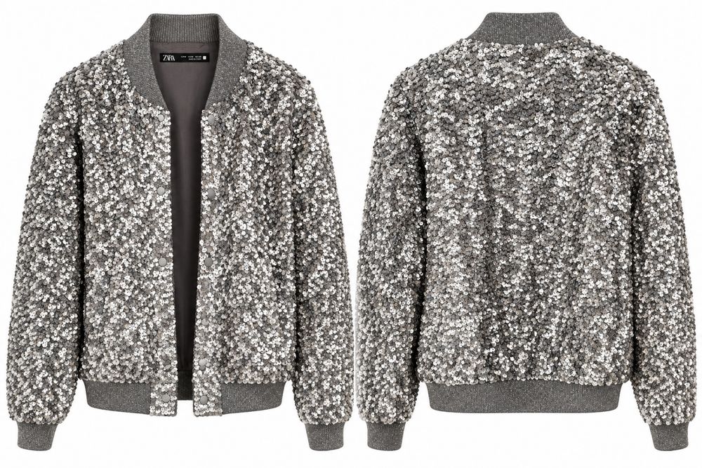 Яке ZARA сребристо