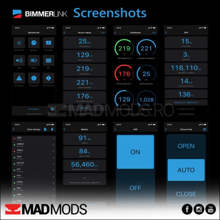 Diagnoza Vgate VLinker BM+ Dual Bluetooth 4.0 BMW Exx, Fxx, Gxx, I & M