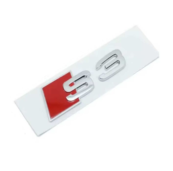 Set embleme fata/spate AUDI Sline Emblema grila / haion S3 S4 S5 S6 S7