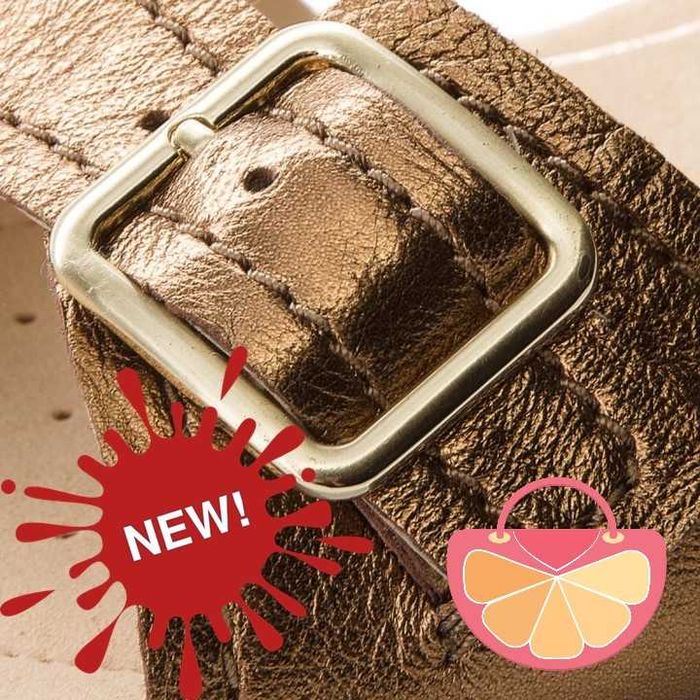 %ПРОМО% CLARKS № 37 & 39 – Дамски сандали от ест кожа BRONZE METALLIC"