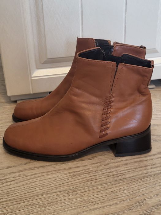 Полусапожки кожаные