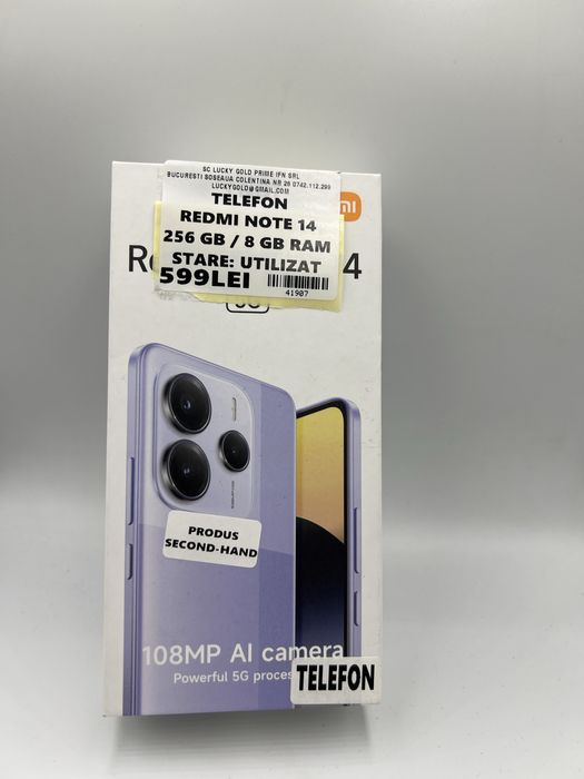 Redmi Note 14 256gb / 8gb ram Garantie #41907