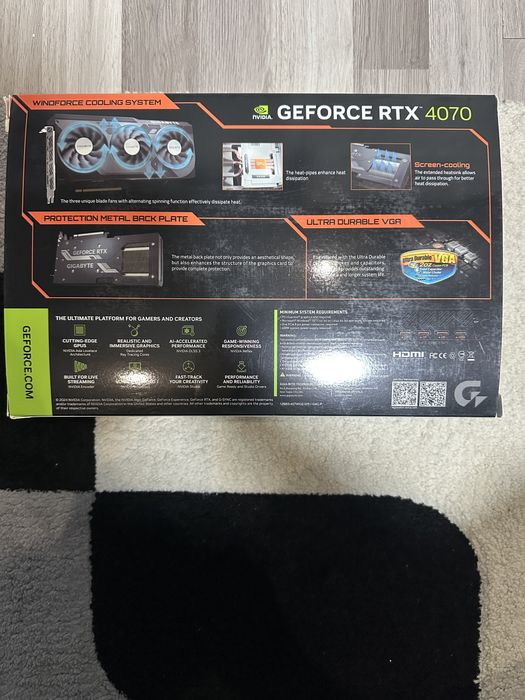 Rtx 4070 gigabyte OC edition (остатъчна гаранция)