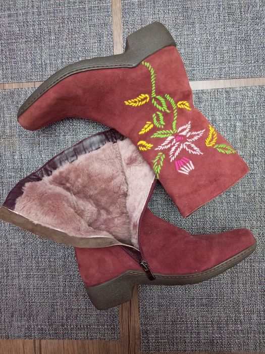 Сапоги женские зимние  замшевые размер 38