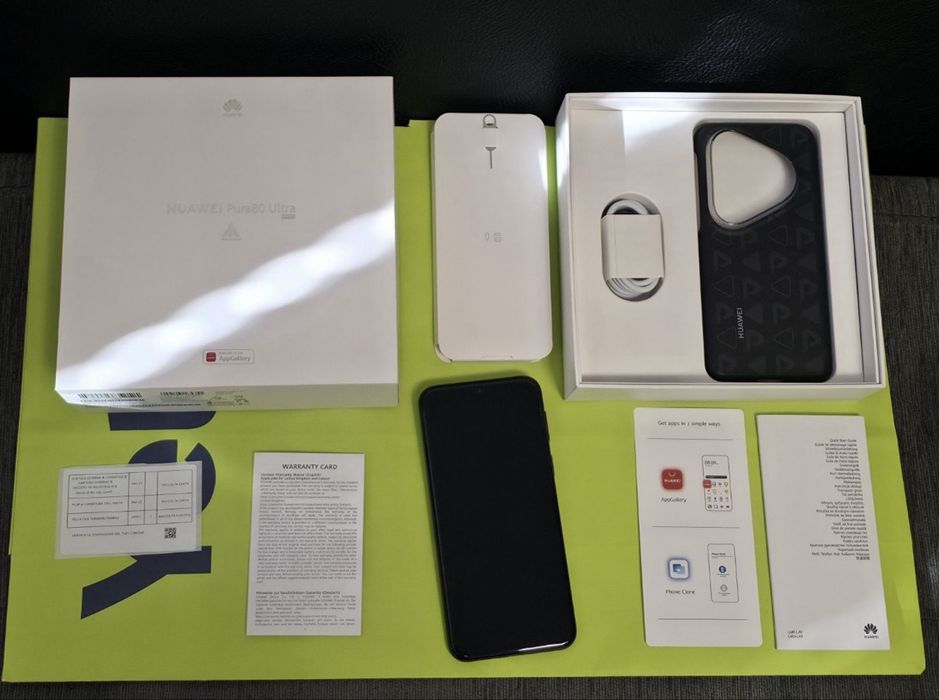 КАТО НОВ 512GB Huawei Pura 80 ULTRA Yettel Гаранция 2028 GOLDEN BLACK