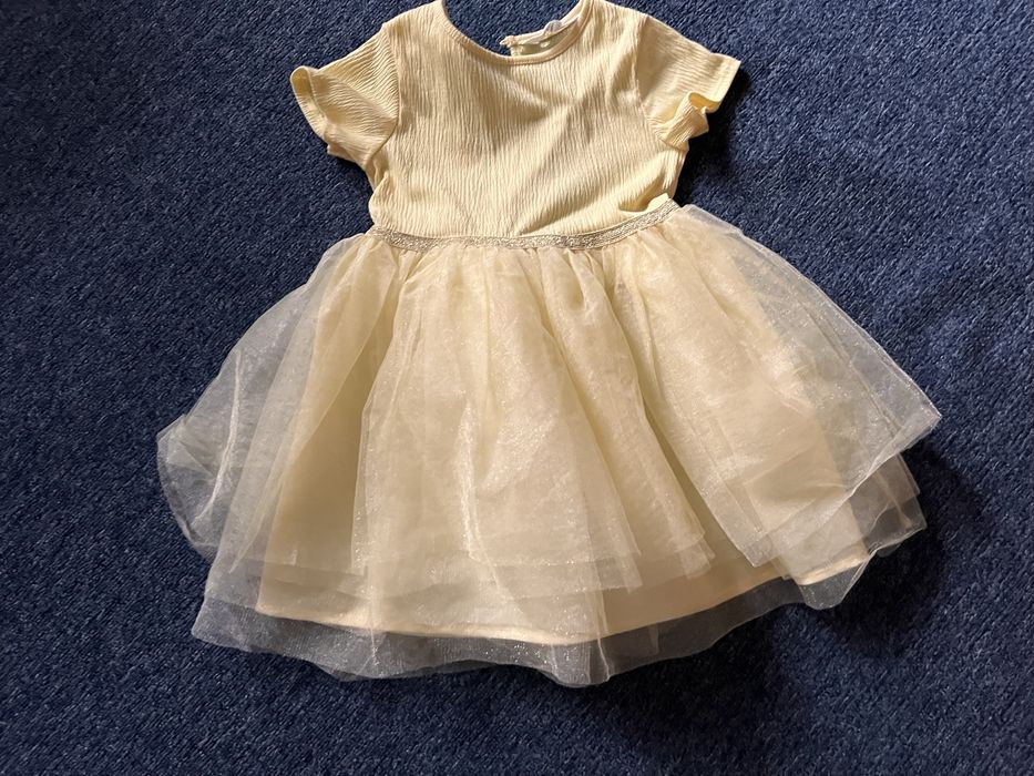 H&M/Детска жълта рокличка, 98/104 височина/H&M