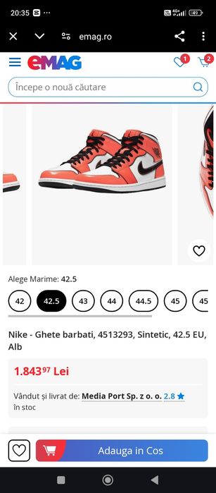 Jordan 1 Mid Turf Orange
