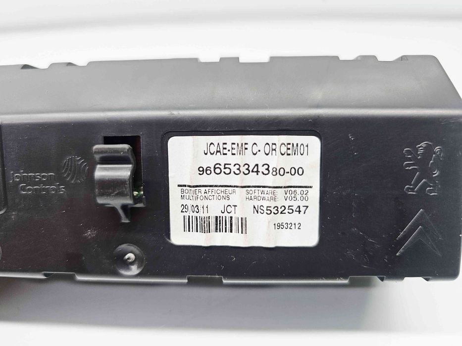 Display bord Peugeot 508 [Fabr 2010-2018] 9665334380