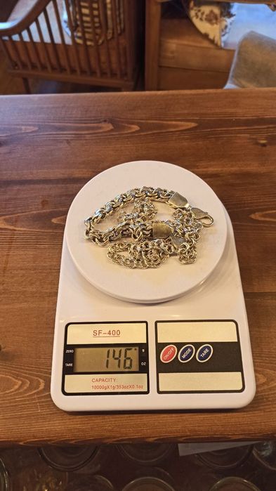 Серебро 925. Мужской браслет с цепочкой.