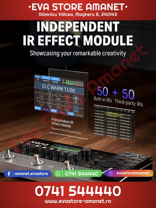Pedala Chitara AMP Multi-Efect DONNER ARENA 2000 Modelling Processor