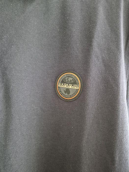 Tricou polo bleumarin Napapijri pentru barbati, marimea M, nou cu eticheta