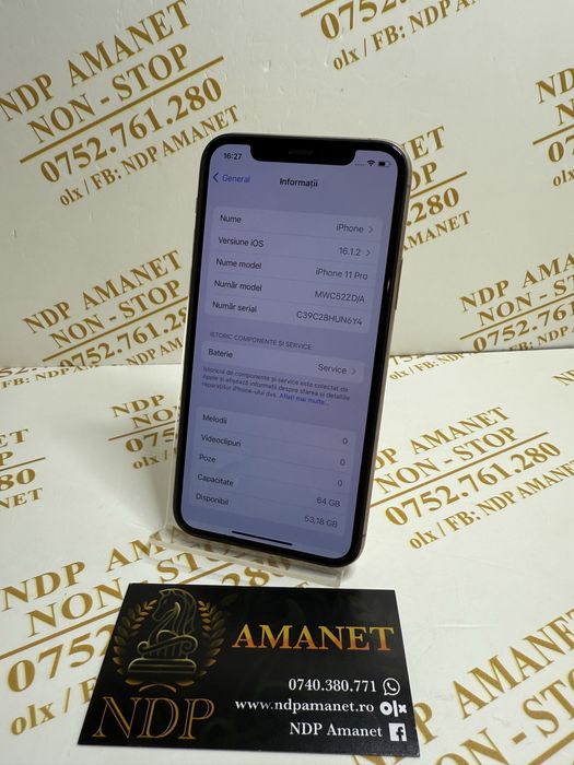 NDP Amanet Braila Iohone 11 Pro 64gb (49044)
