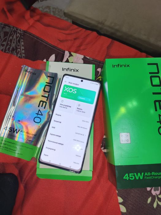 INFINIX NOT 40.Telga javob full karobka dakument bor