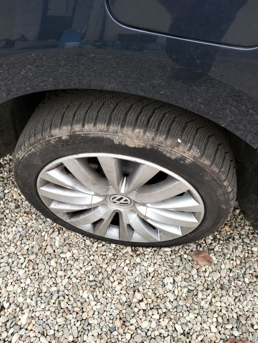 Jante 17 vw 5x112 225 45 17 cauciucuri noi de iarna