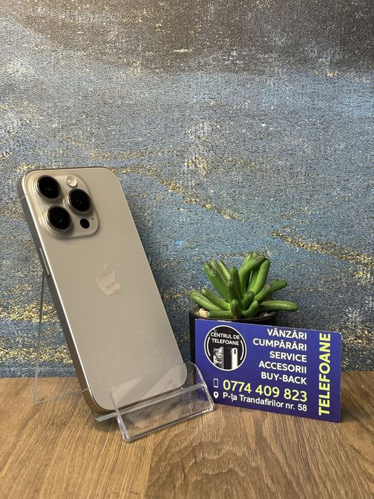 Iphone 15 pro/256gb/Garantie 2 Ani Centrul de Telefoane/rate