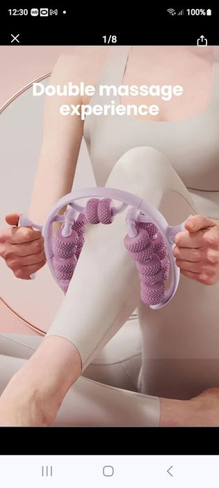 Роликовый массажер для ног и рук