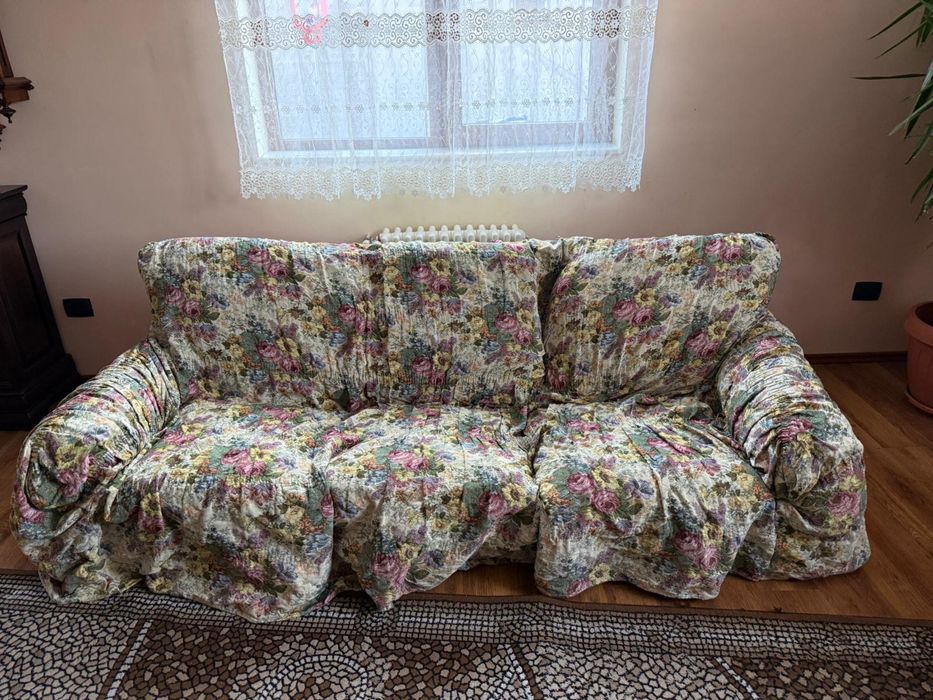 Canapea si doua fotolii+husa canapea in culoarea fotolilor