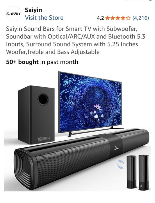 Saiyan, Soundbar for smart tv