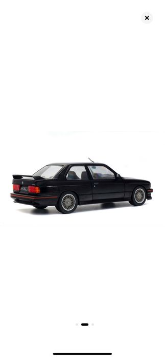 Macheta auto BMW E30 M3 Sport Evo 1990 negru, 1:18 Solido