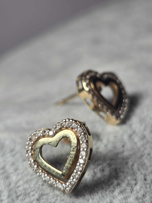 Cercei Damă Model Inimă din Aur 14K – Design Elegant și Romantic