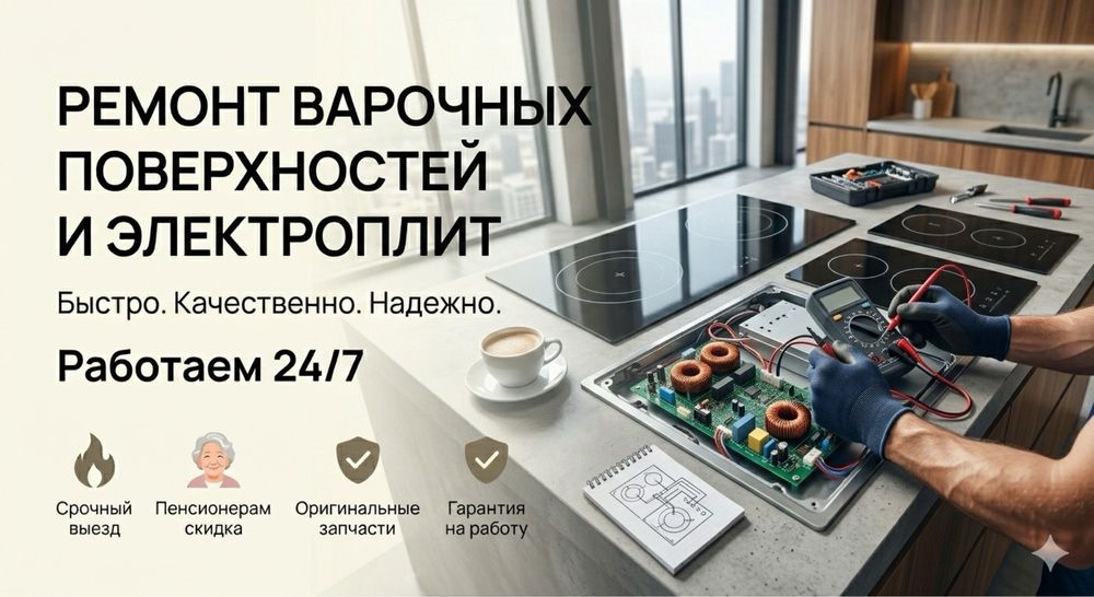 Ремонт электроплит , варочных поверхностей
