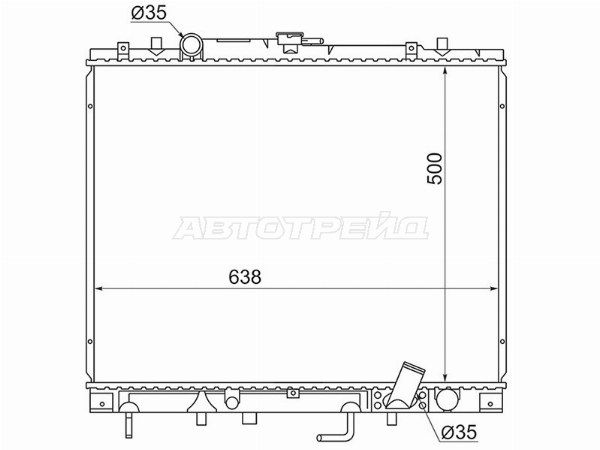 Радиатор  Mitsubishi Challenger