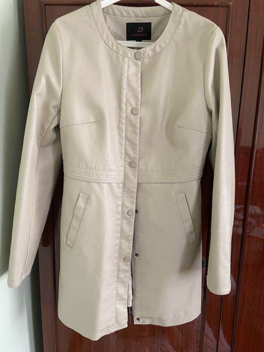 Кожанная куртка. Ментолывый цвет