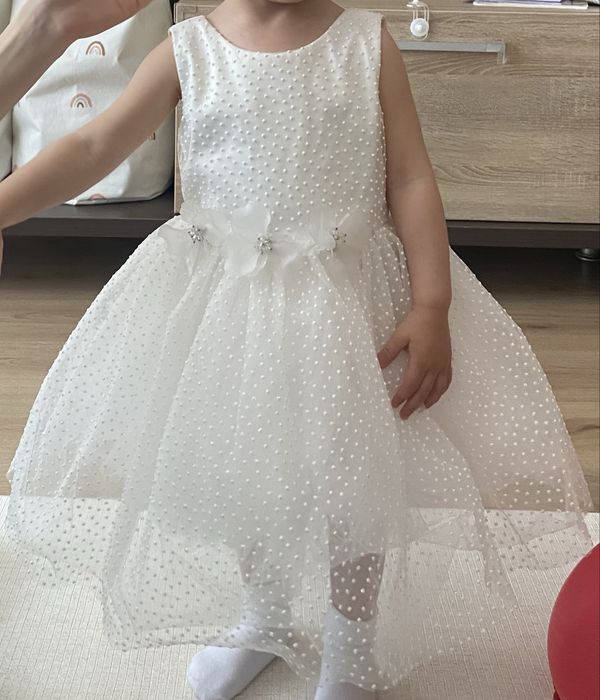 Марков комплект за кръщене (рокля Petite Fleur) 92-98см