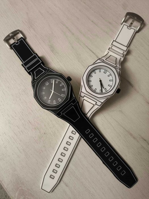 Ceas de mana nou, curea din silicon, afisaj analog