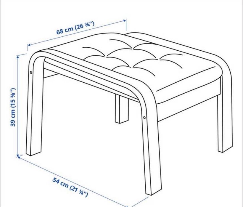 Cadru taburet pentru fotoliul POANG
