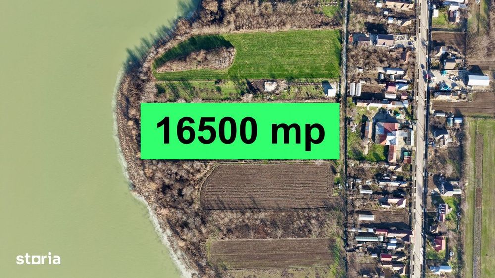 Dridu teren pe malul lacului 16500 mp