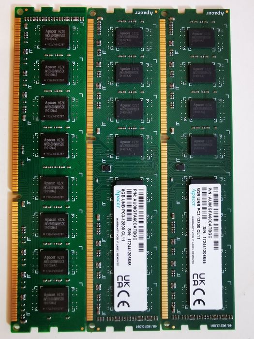 ОЗУ Apacer ddr3 1600mHz